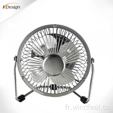 Mini ventilateur de table de bureau USB 4 pouces